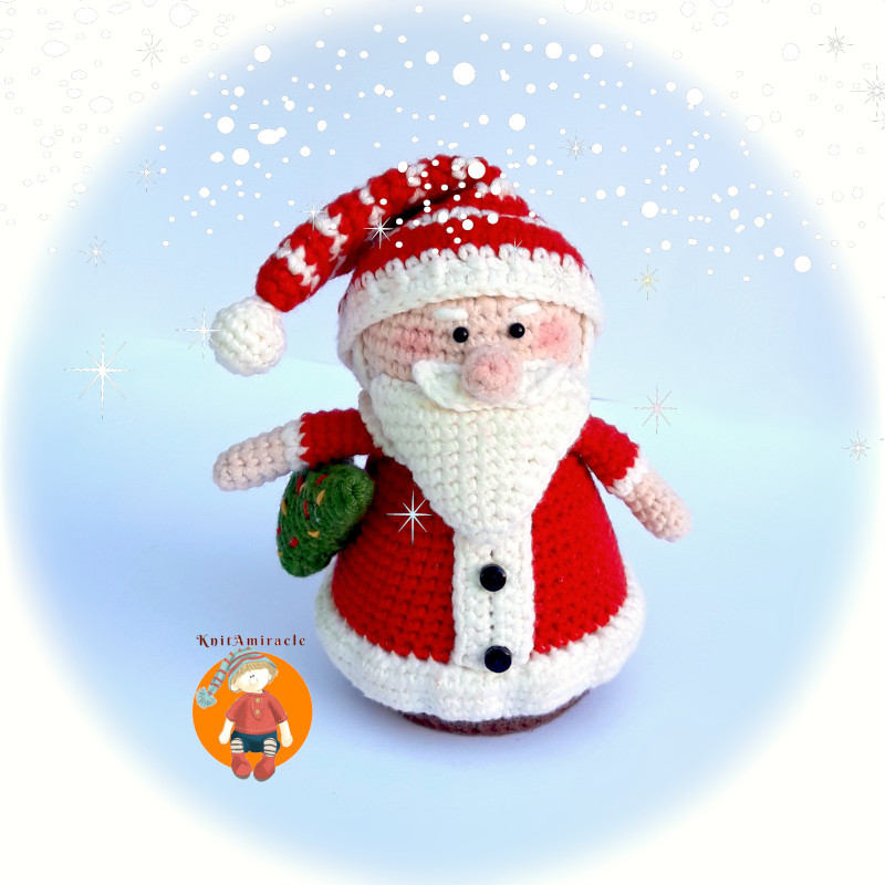 WQQZJJ Santa Claus Crochet Cute Deer Christmas, Crochet Kit For Beginners  Kids, Infant Knitted Doll, Toy For Kids Boys Girls Christmas Decorations 